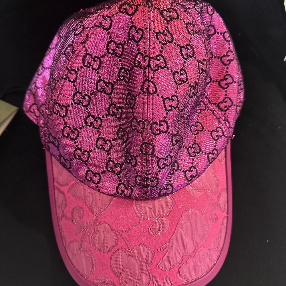 Gucci Pink GG Monogram Women's Hat - Picture 10 of 11